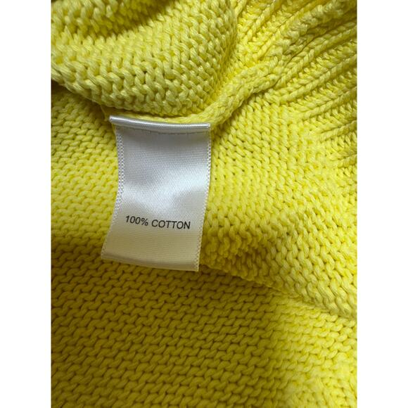 Lily Pulitzer Soft Yellow Women’s Sz L Knit Cardigan Sweater Preppy Full Zip - Picture 5 of 10